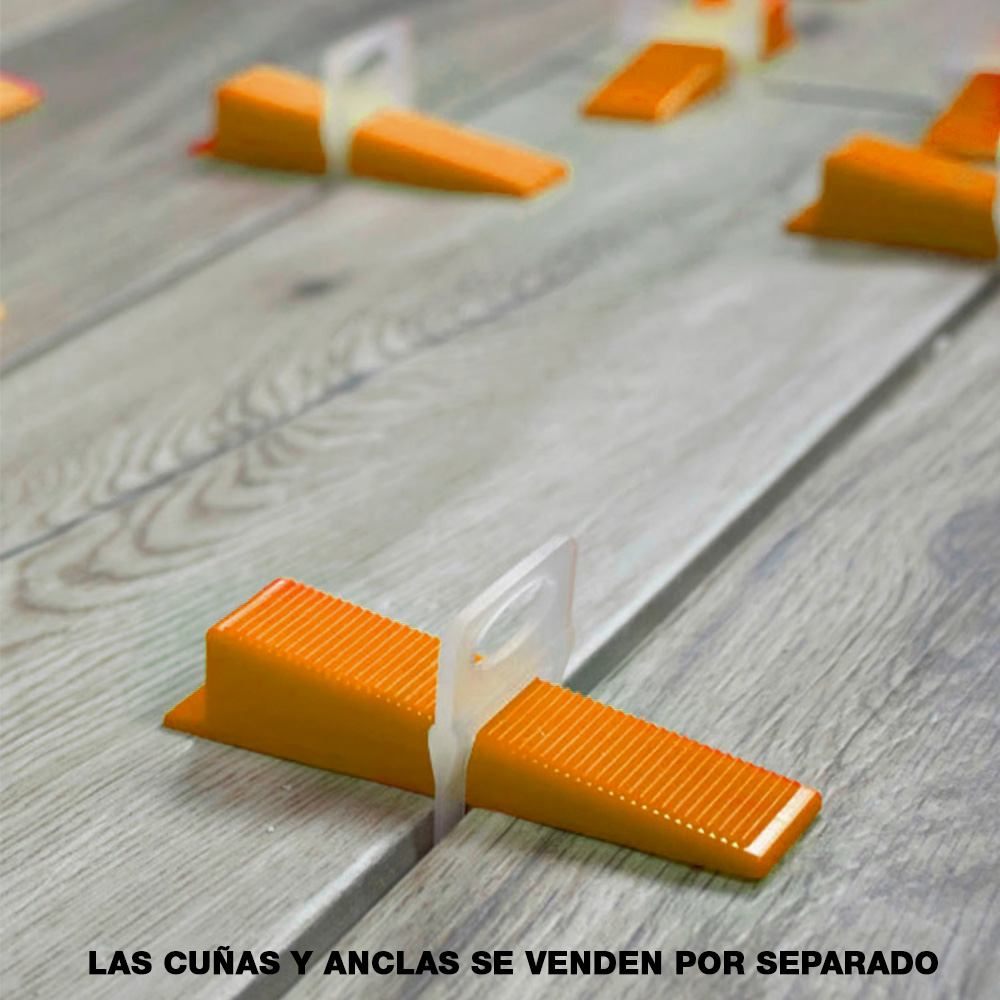 Cuñas para anclas de sistema de nivelación