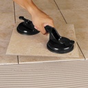 Ventosa doble para levantar losetas hasta 40Kg