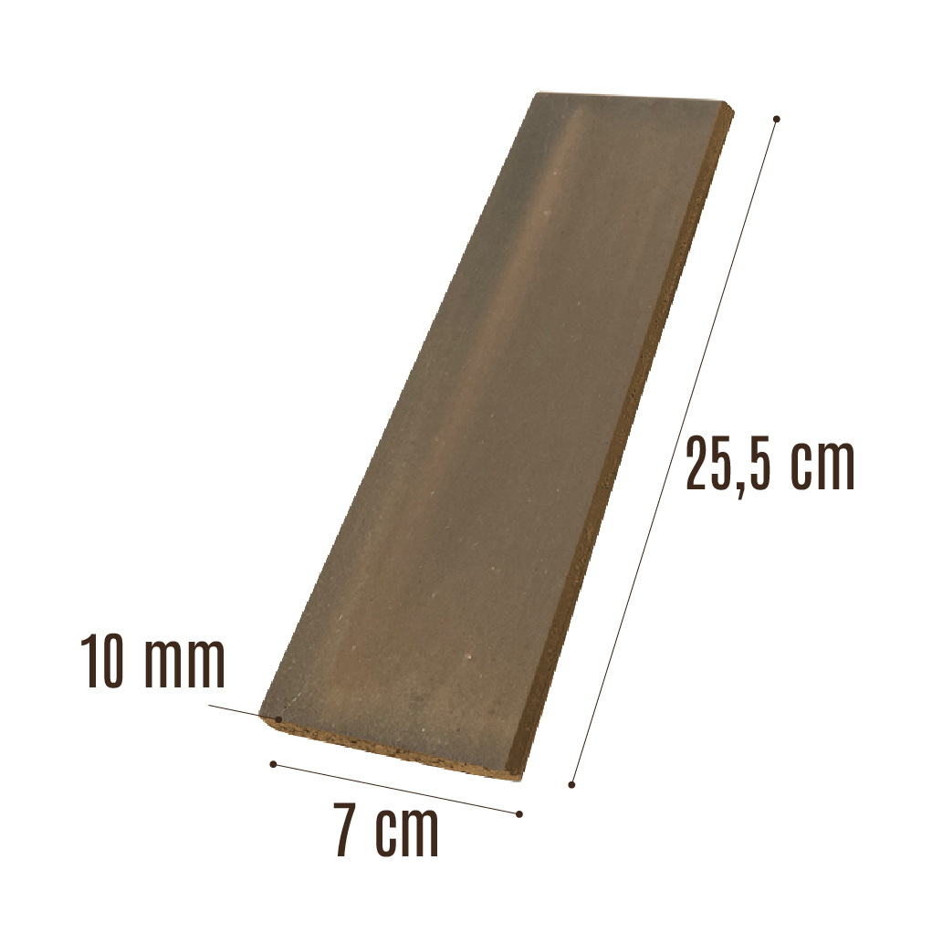 Enchape Caravista Lisa Matizado Tabaco DECORTEJA 25.5x7CM por 1m²