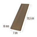 Enchape Caravista Lisa Matizado Tabaco DECORTEJA 25.5x7CM por 1m²