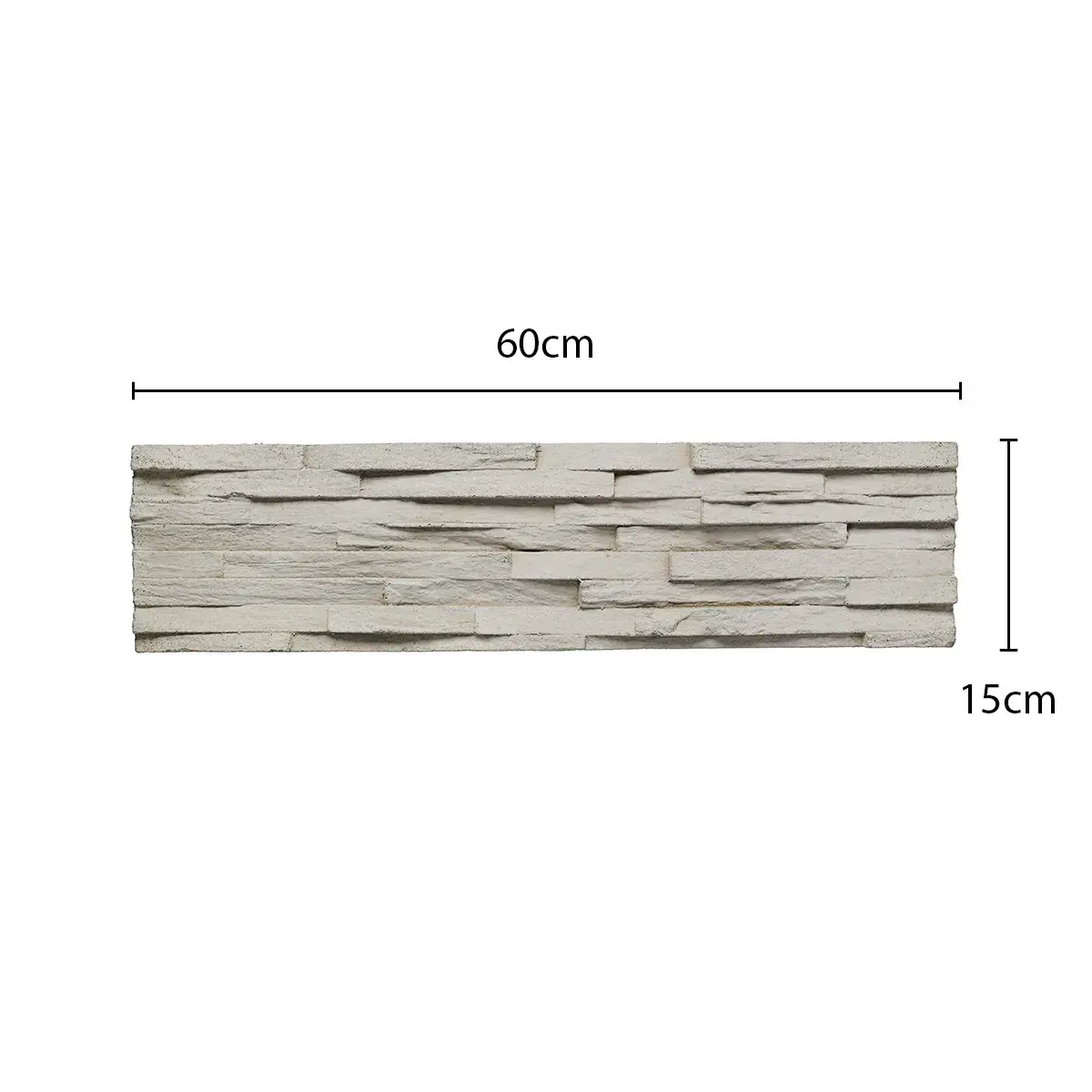 Fachaleta 15 x 60 cm Gris Claro SPAZIO - por caja