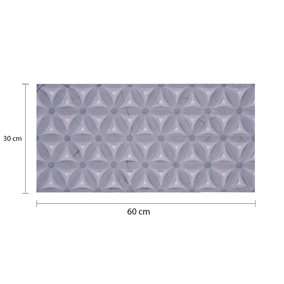 Decorado Amora Grey MAASTRICHT 30 x 60 cm (Pieza)