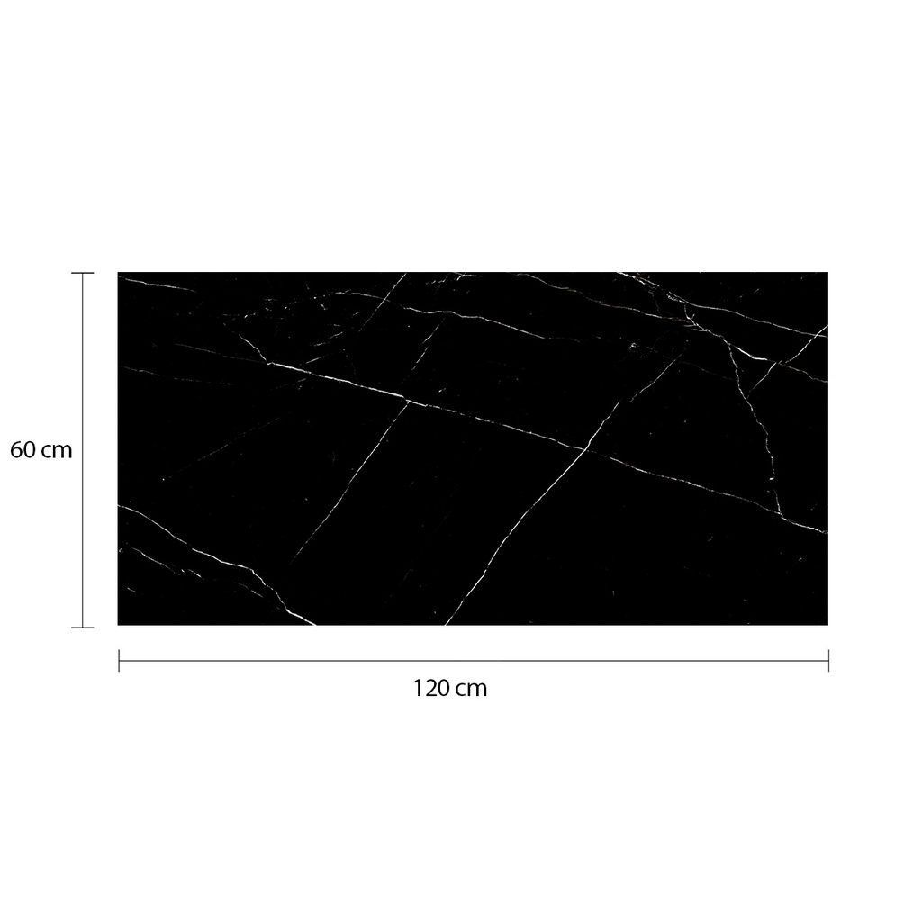 Porcelanato Meson Marmol Marquina Black MAASTRICHT 60 x 120 cm por 1m²