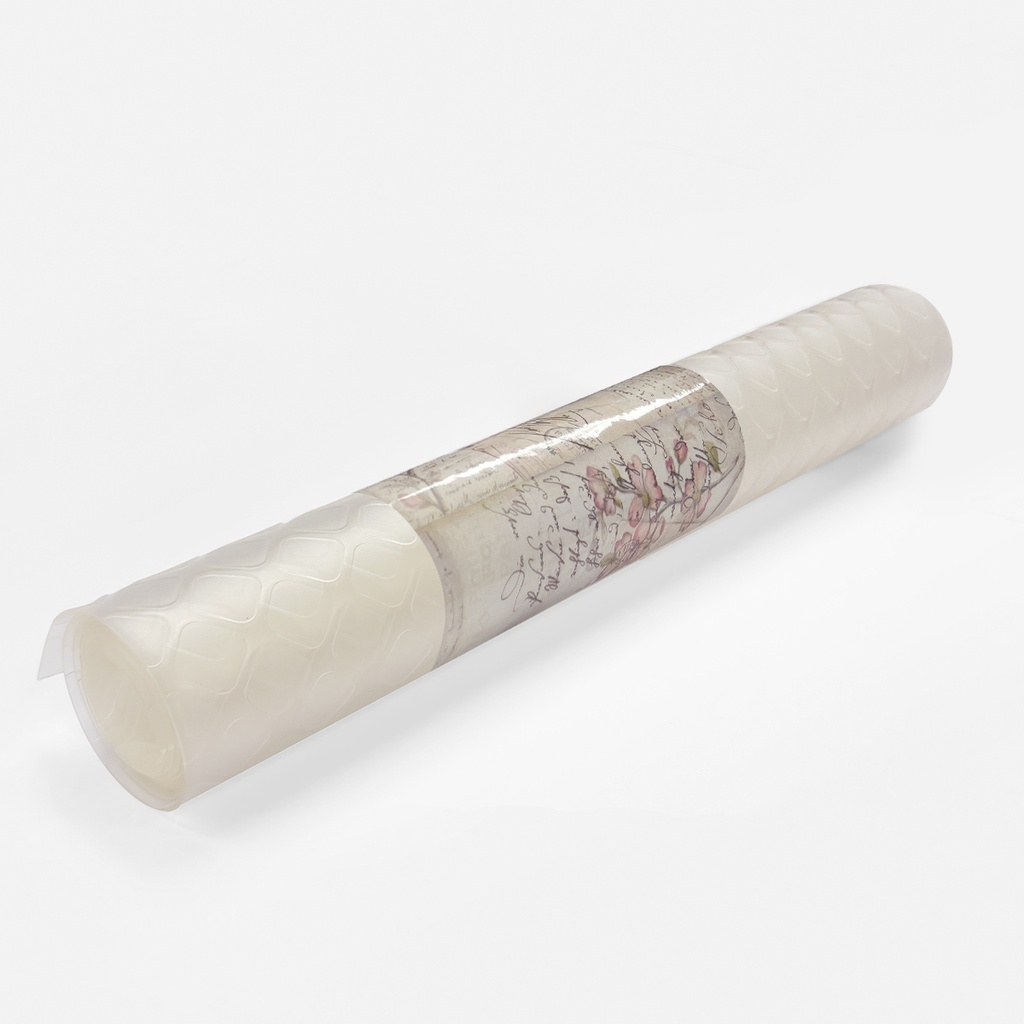 Rollo Protector de piso Translúcido Mate Cocos de PVC – 2 metros x 60 cm – SAN BLAS