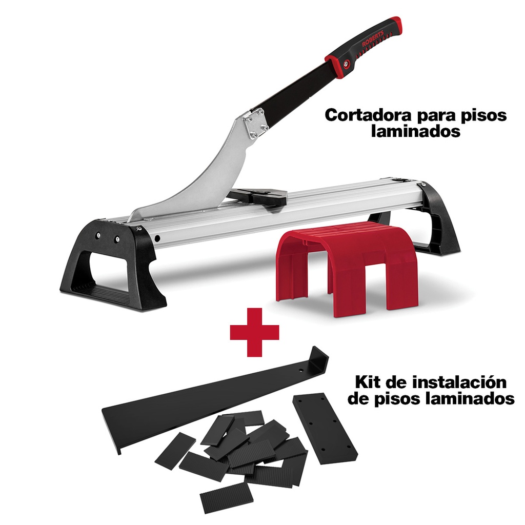 COMBO: Cortadora para piso laminado y SPC + Kit de instalación ROBERTS