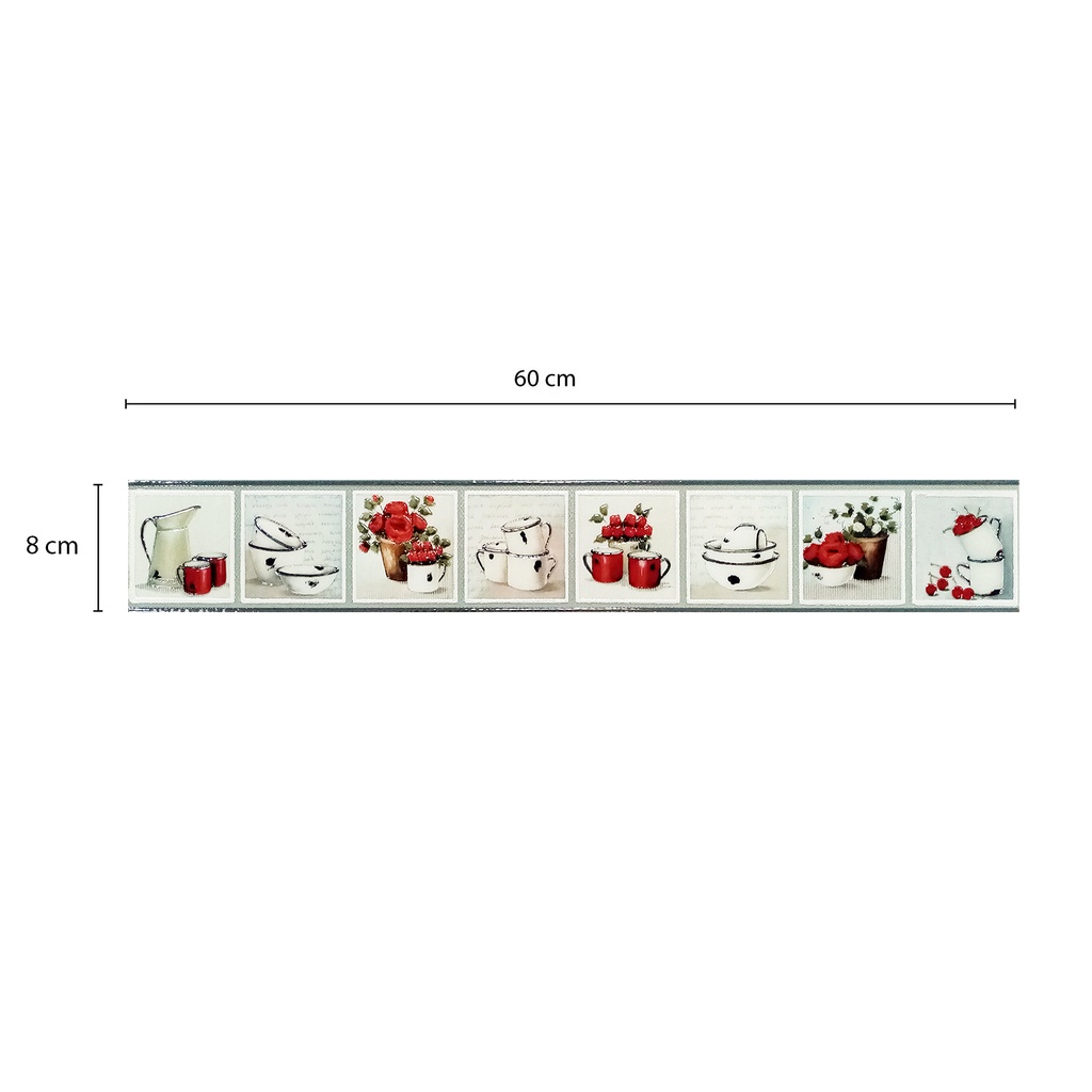 Listelo Blanca Flor 60x8cm - KANTU