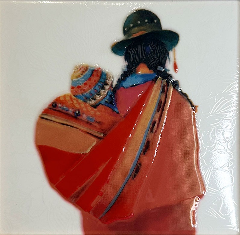 Imán Cholita y Wawa 4.6X4.6X0.4