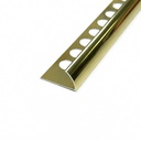 Decor Borde Curvo Aluminio Dorado Brillante de 1.0X240 CM KANTU