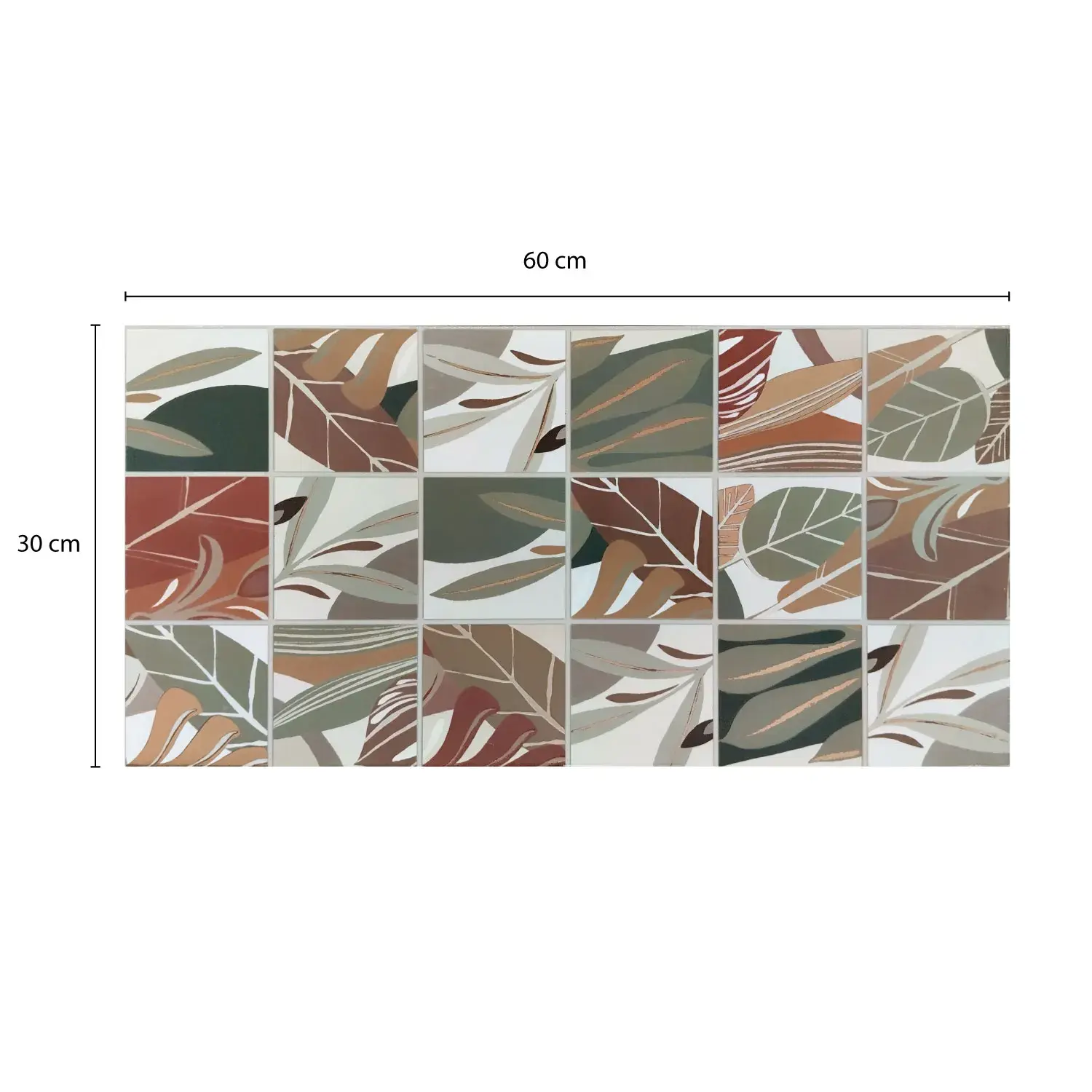 [DECBAOLISCER167] Decorado Laurel 30 x 60 cm KANTU (Pieza)