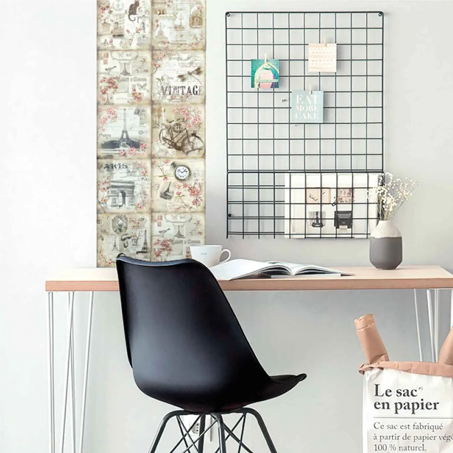 [DSBLVAPARIS1] Vinil Autoadhesivo Paris 15x15 cm KANTU (Pack 9 Und.)