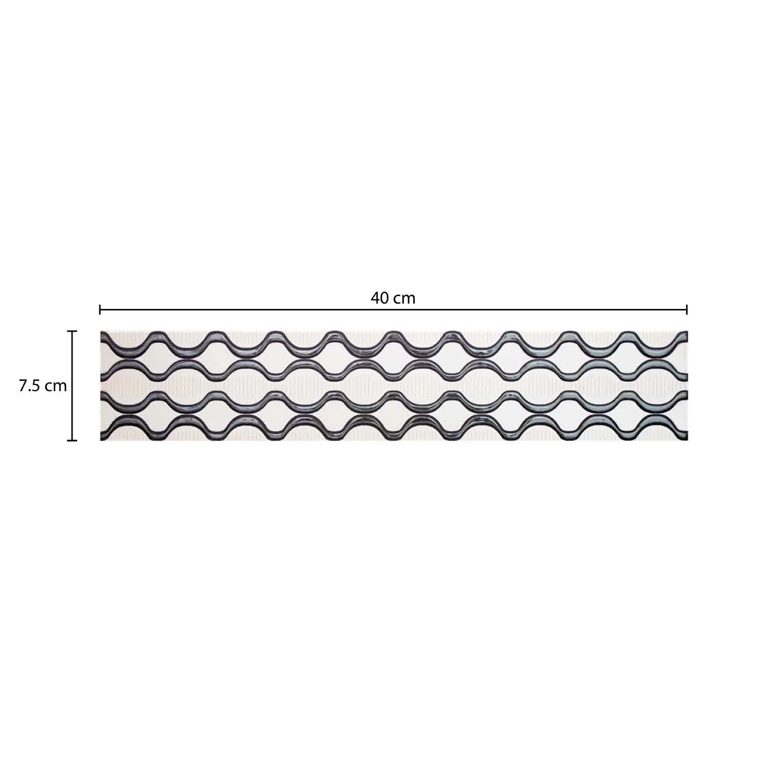 [ACALISLUSKAN051] Listelo Decor 40 x 7.5 cm KANTU (Pieza)