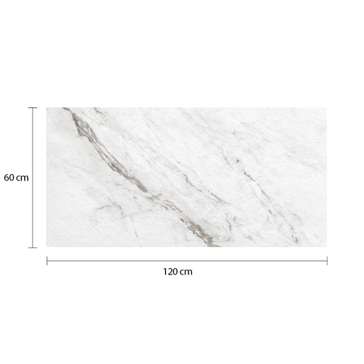 [MAPMARCARRARAC] Porcelanato Meson Marmol Carrara White MAASTRICHT 60 x 120 cm por 1m²
