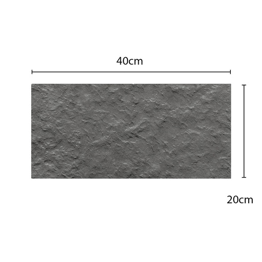 [SPPIV20GRISOSCJ] Piedra Volcán 20 x 40 cm Gris Oscuro SPAZIO - por caja  